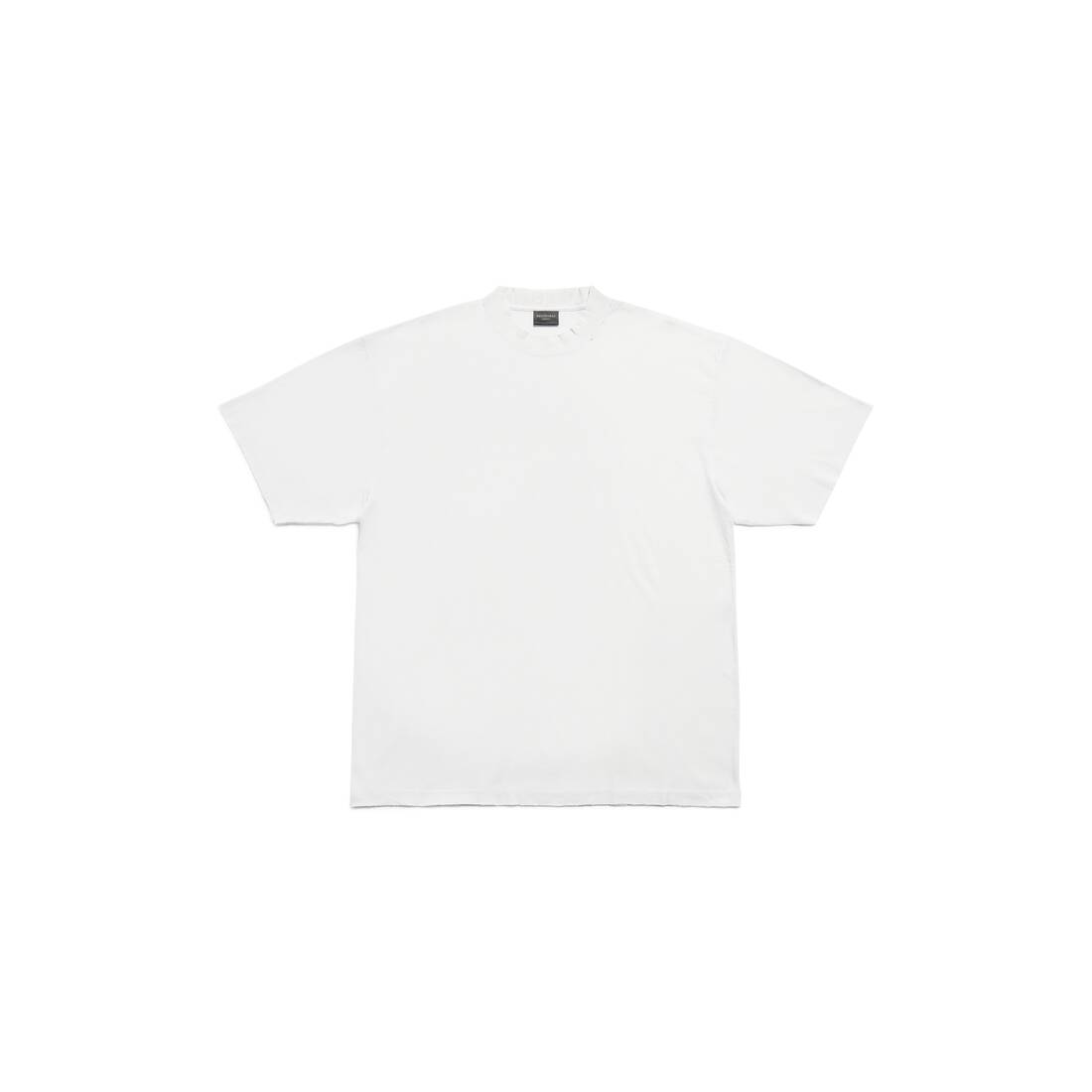 Balenciaga Unisex Light Navy Cotton TShirt With Logo Details  Loop  Generation